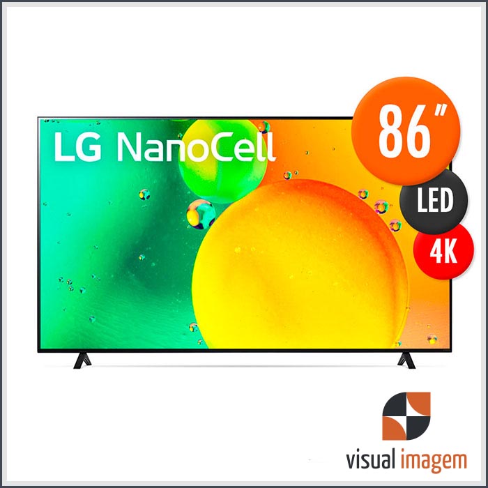 Aluguel de Smart TV LED 86 LG 4K Nanocell