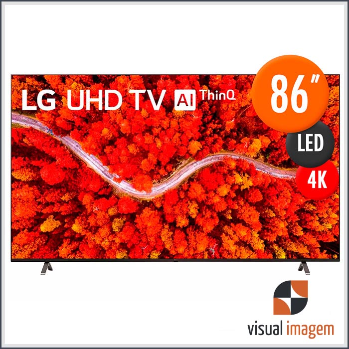 Aluguel de Smart TV LED 86 LG 4K IPS 120Hz 86UP8050PSB