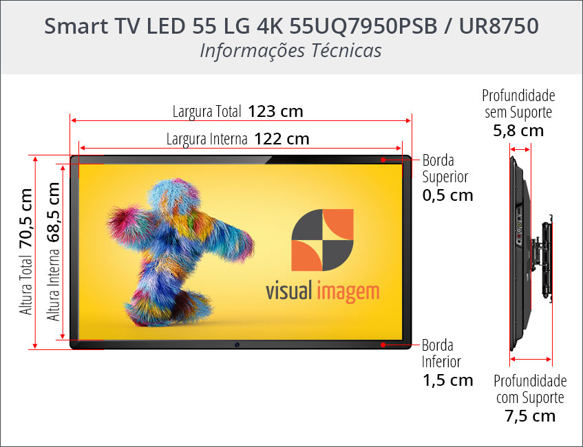 Alugar Smart TV LED 55 Polegadas