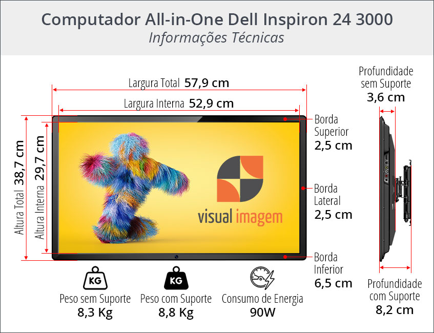 Alugar Computador Dell Inspiton 24 3000