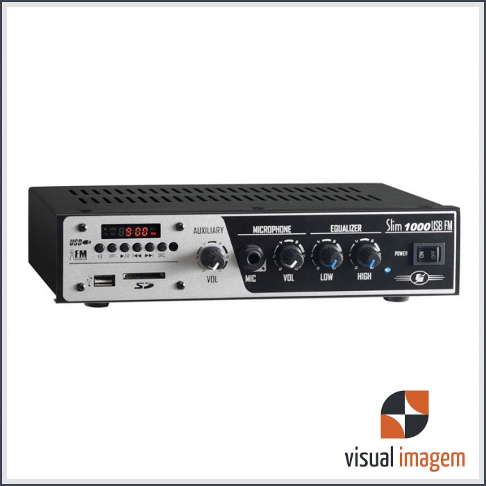 Aluguel de Amplificador Frahm Slim 1000 USB FM